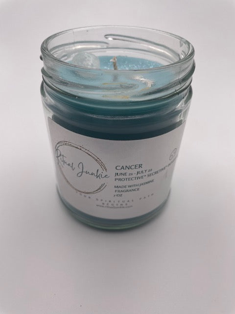 Cancer Healing Crystal Candle