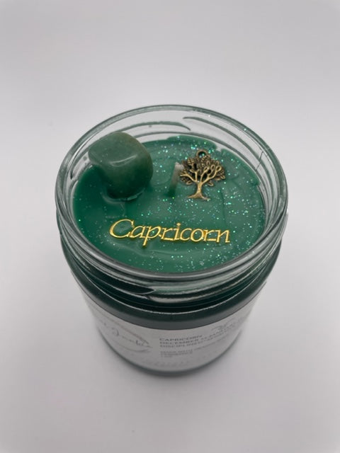 Capricorn Healing Crystal Candle